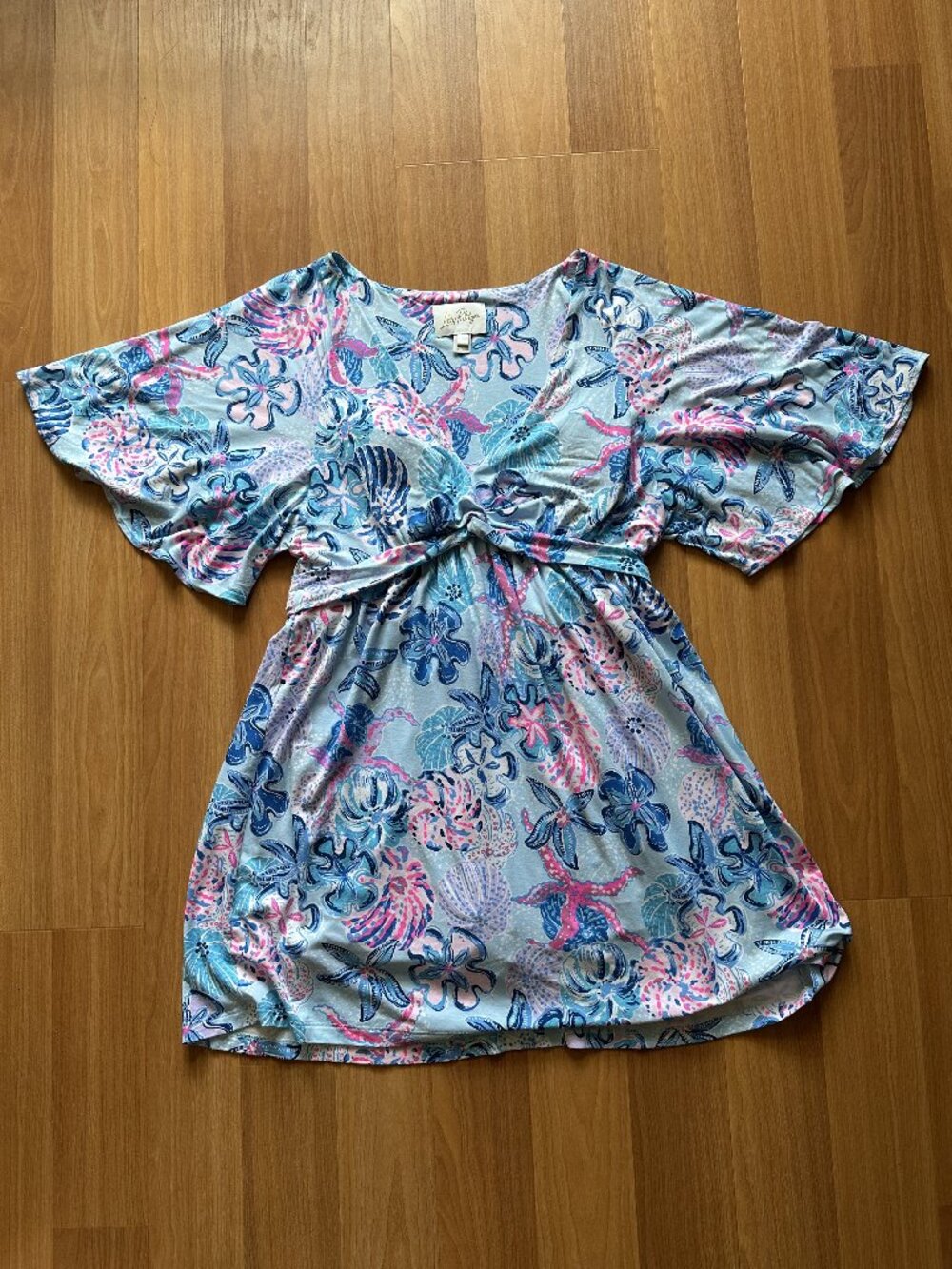 Lilly Pulitzer Minka Skirted Romper in Multi Bahamas Beachcomber - Size L